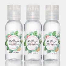 Favor de casamento de orquídea de abacaxi tropical