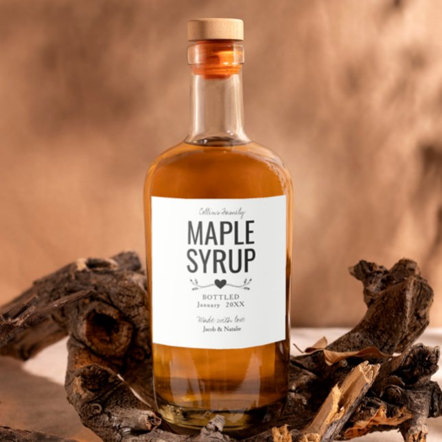 favor de casamento de xarope de mapeamento caseiro (Criador carregado)