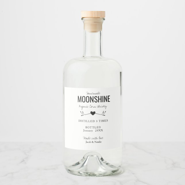 favor de casamento homemade moonshine (Frente)