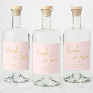 Favor de Casamento Minimalista Rosa Embriagado de 