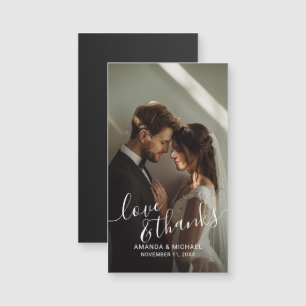 Favor de casamento personalizado com foto 'Amor &