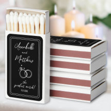 Favor de casamento preto elegante