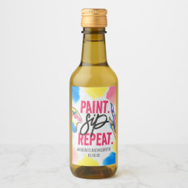Favor de festa de solteira com pintura e vinho