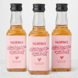 Favor de Festa de solteira rosa e vermelha