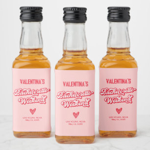 Favor de Festa de solteira rosa e vermelha