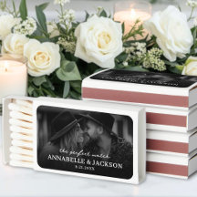 Favor de Foto de Casamento Preto e Branco Casal Pe