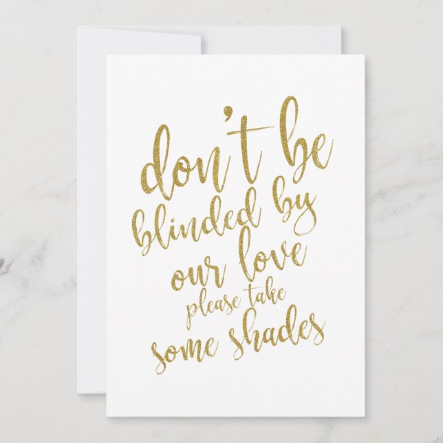 Favor de óculos de sol para casamento sinal acessí (Frente)