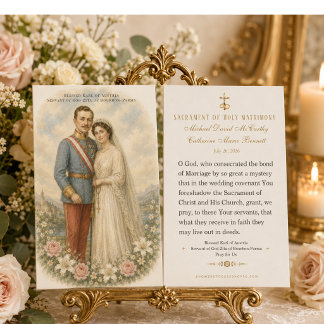Favor de Oração de Casamento Católico Beato Karl &