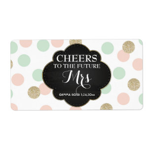 Favor do Chá de panela da etiqueta do mini champan