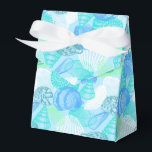 Favor do Partido Box-Seashells Caixa de Impressão<br><div class="desc">Caixa de favores de festas mostrada em uma adorável design de impressão. Personalize este item ou comprar como está. Imagem do stock freepik.com</div>