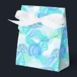 Favor do Partido Box-Seashells Caixa de Impressão<br><div class="desc">Caixa de favores de festas mostrada em uma adorável design de impressão. Personalize este item ou comprar como está. Imagem do stock freepik.com</div>
