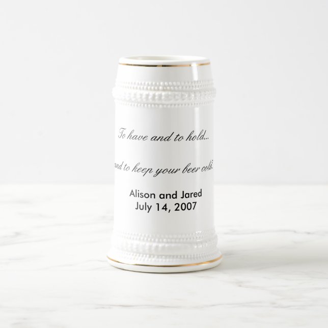 Favor ou presente do casamento da caneca de (Centro)