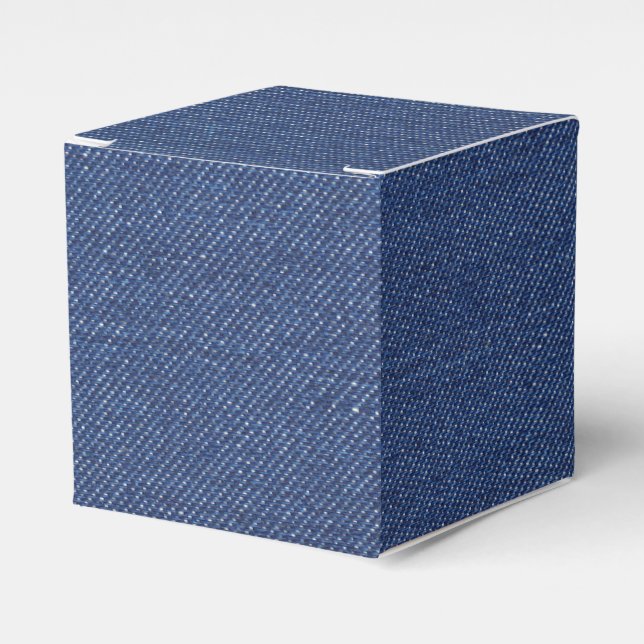 Favorecer caixa de presentes com jeans naturais, d (Frente)