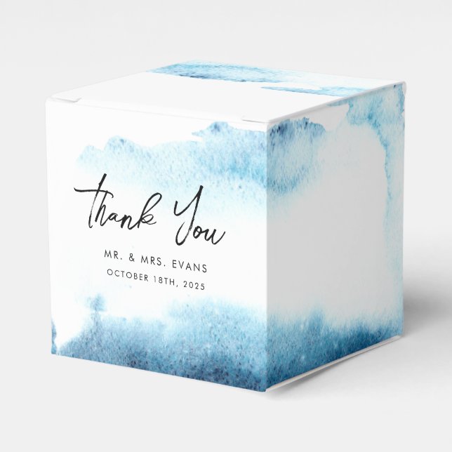 Favorecer Caixas Obrigado por um casamento moderno (Frente)