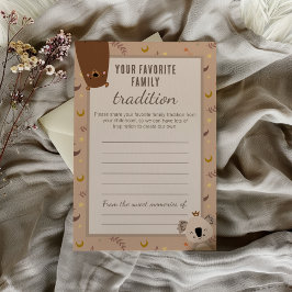Favorite Family Tradition Baby Shower Keepsake