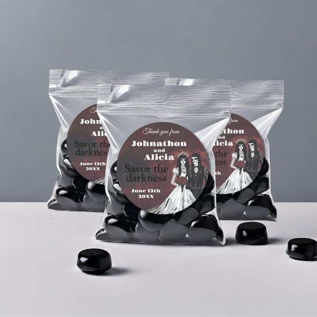 Favoritos da etiqueta do gótico Wedding Sticker (Criador carregado)