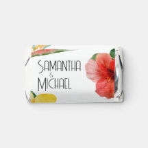 Favoritos de Casamento de Destino Tropical Moderno