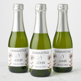 Favoritos de casamento de minigarrafas