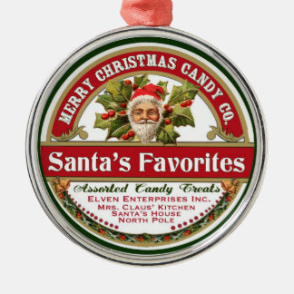 Favoritos dos doces do ornamento do papai noel do