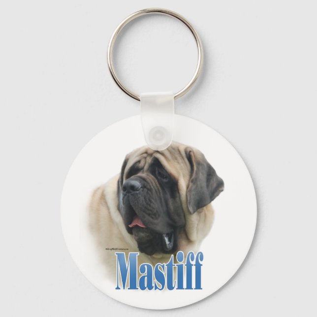 Fawn Mastiff Name Chaveiro (Frente)