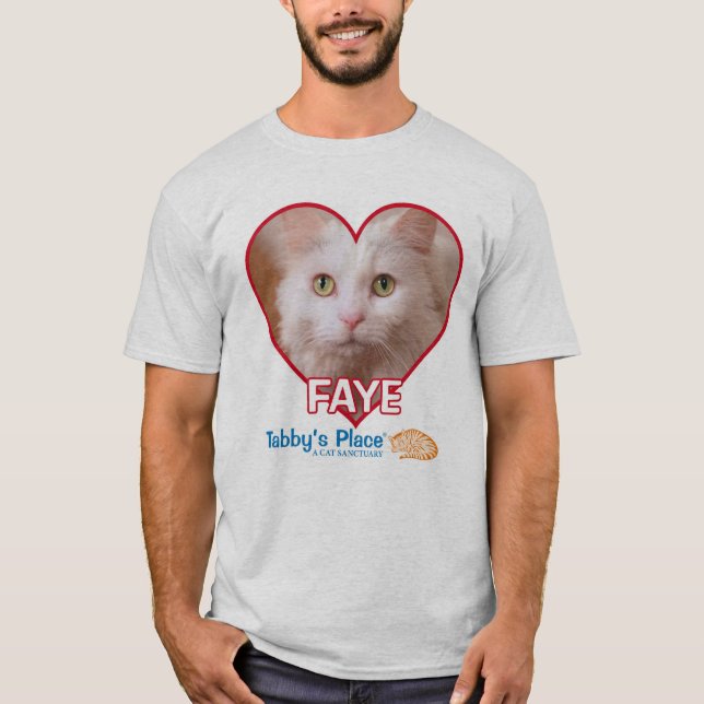 Faye - a camiseta básica dos homens (Frente)