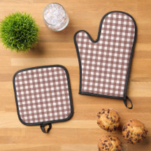 Faye e Lauren Chocolate Brown Gingham