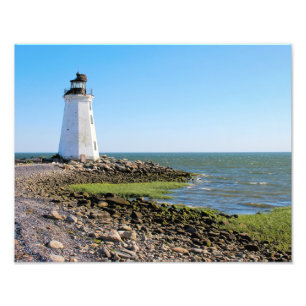 Fayerweather Island Lighthouse CT Foto Impressão