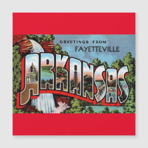 Fayetteville Viagens vintage Magnética do Arkansas