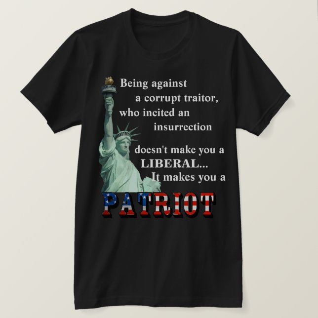 Faz de você uma camiseta PATRIOT (Frente do Design)