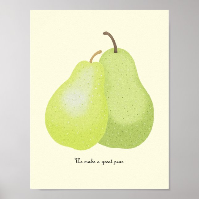 Fazemos um bom Poster de Arte de Poster de Pear (Frente)