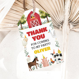 Fazenda Aniversário Obrigado Dando Etiquetas