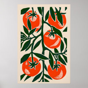 Fazenda Chic Eclectic Impressão de Tomate - Tendên