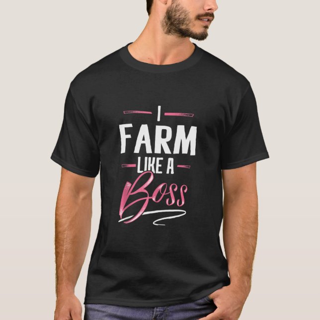 FAZENDA Como Uma Camisa Do Chefe Lady Boss Gift (Frente)