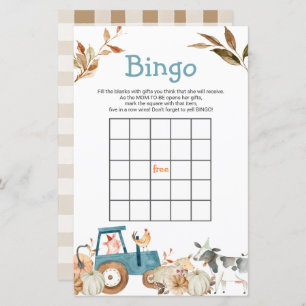 Fazenda de abóbora Trator Animal Trator Bingo Flor