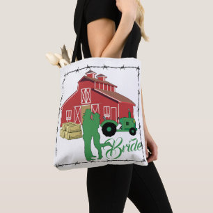 Fazenda de Barão de Vaca Ocidental Noiva Tote Bag