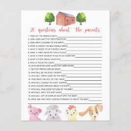 Fazenda - jogos - 20 perguntas sobre os pais