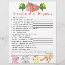 Fazenda - jogos - 20 perguntas sobre os pais