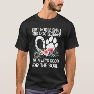 Fazenda Menina Camisa Cavalo Cheiro Cachorro Slobb