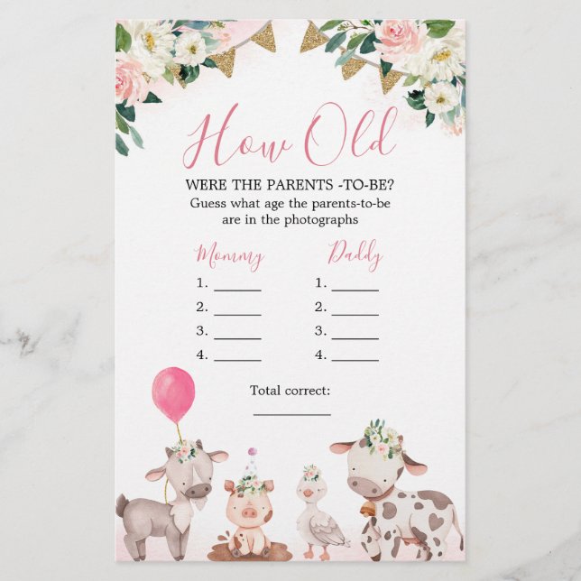 Fazenda Rosa Quantos Anos Os Pais Têm (Frente)