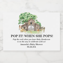 Fazenda russa Chá de fraldas animal