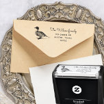 Fazenda Vintage Duck Endereço de devolução Carimbo<br><div class="desc">Ilustração de pato com fontes manuscritas complementares para suas informações pessoais. Combine este item com outros da nossa coleção de material de escritório disponível em nossa loja.</div>
