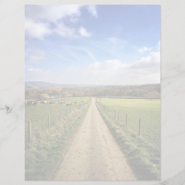 Fazendas | Inglês Countryside Dirt Road (Frente)