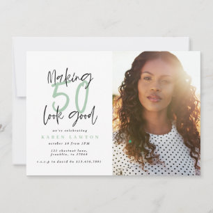 Fazendo a olhar 50 o bom convite do aniversário d