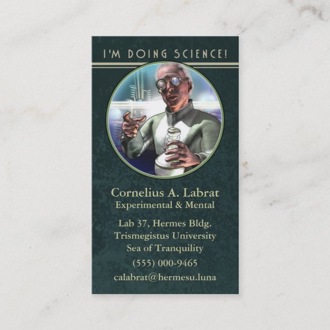 Fazendo o cartão de visita da ciência (Frente)