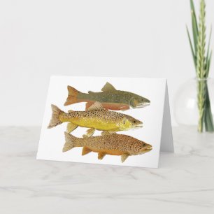 Fazendo um cartão da truta do tigre