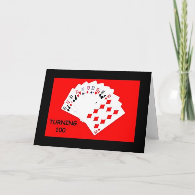 Fazer 100 É Grande Coisa! Cartão de Aniversário (Frente)