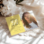 Fazer 50 - convite para o aniversário de fotos<br><div class="desc">Fazer 50 parece um bom convite de aniversário de fotos. Texto de script moderno monocromático design. Parte de uma coleção. A cor de fundo pode ser alterada.</div>