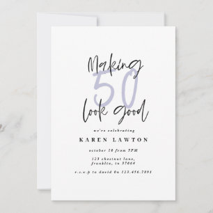 Fazer 50 parece um bom convite de aniversário