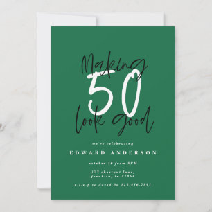 Fazer 50 parece um bom convite de aniversário
