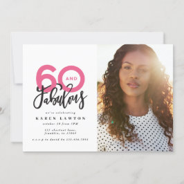 Fazer 60 - convite para o aniversário de fotos